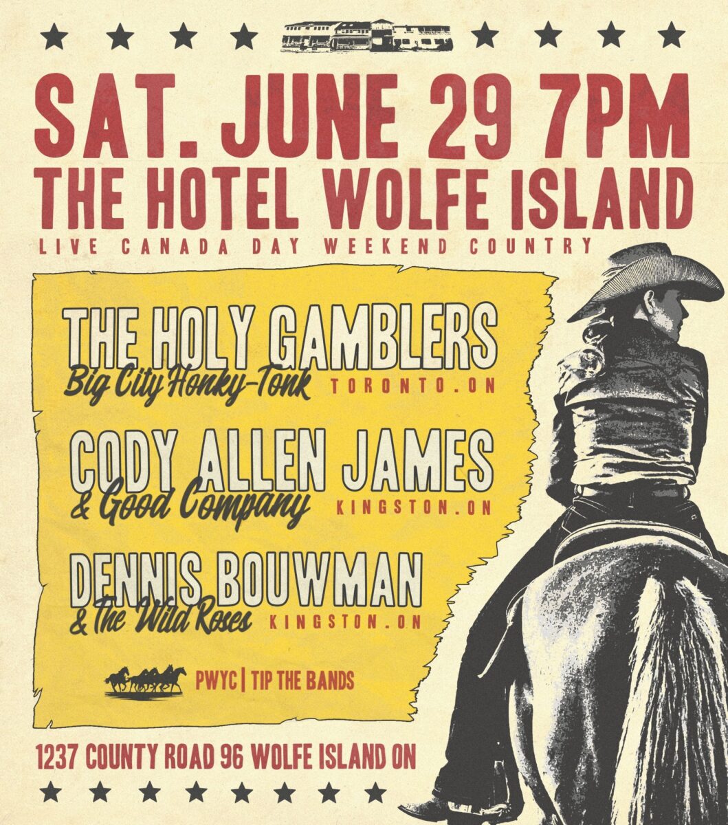 Cody Allen James & Good Co., Dennis Bouwman & The Wild Roses, and The Holy Gamblers